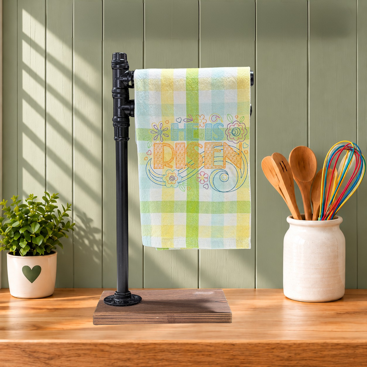 Easter Kitchen Towels | Embroidered Spring Designs