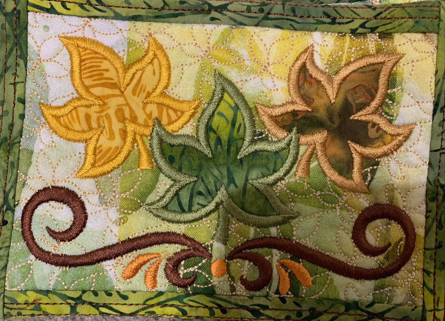Fall/Thanksgiving Quilted Coasters - "Mug Rugs"