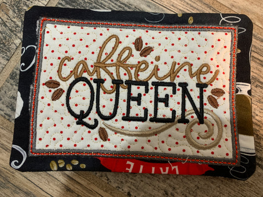 Caffeine Queen - Everyday Joy Quilted Mug Rug