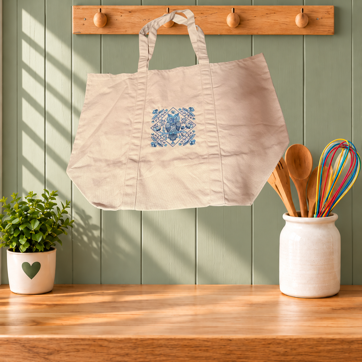 Delft Owls - Canvas Tote