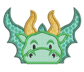Fantastic Dragon Apron - Applique  2