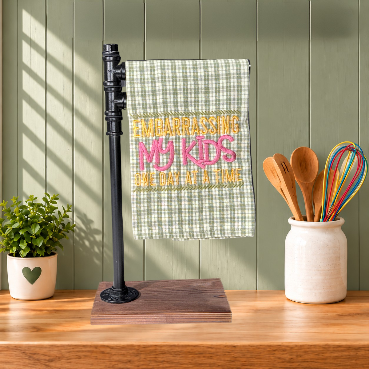 Embarrassing Your Kids | Embroidered Kitchen Towel