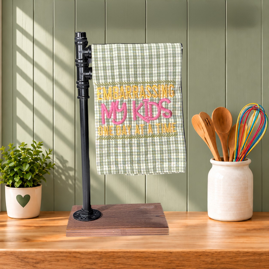 Embarrassing Your Kids | Embroidered Kitchen Towel