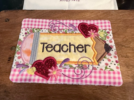 Teacher Pencil - Special Days Mug Rug
