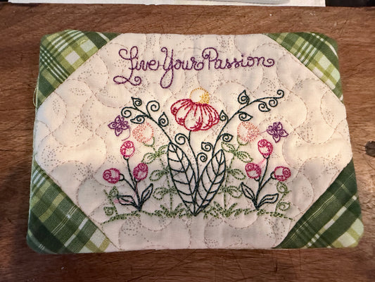 Live Your Passion - Everyday Joy Quilted Mug Rug