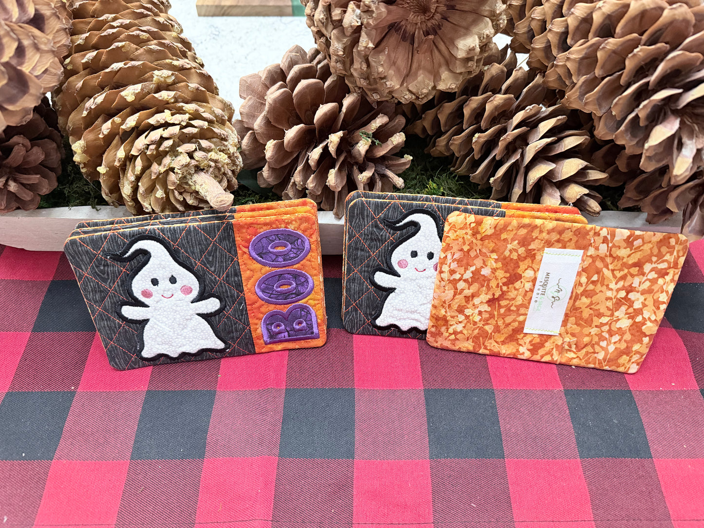Halloween - Ghost Boo - Quilted Mug Rugs