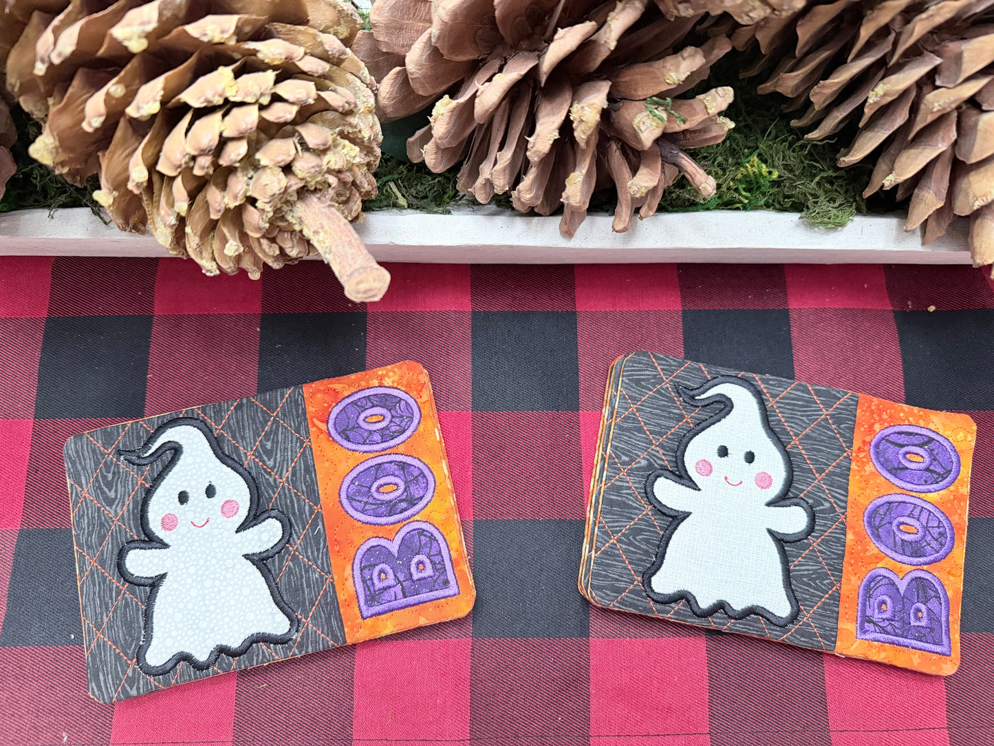 Halloween - Ghost Boo - Quilted Mug Rugs