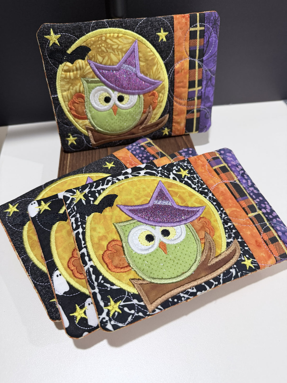 Halloween - Owl - Quilted Mug Rugs