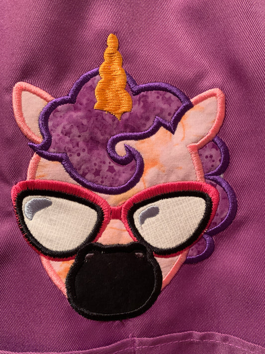 Children's Apron - Appliqued Sassy Unicorn