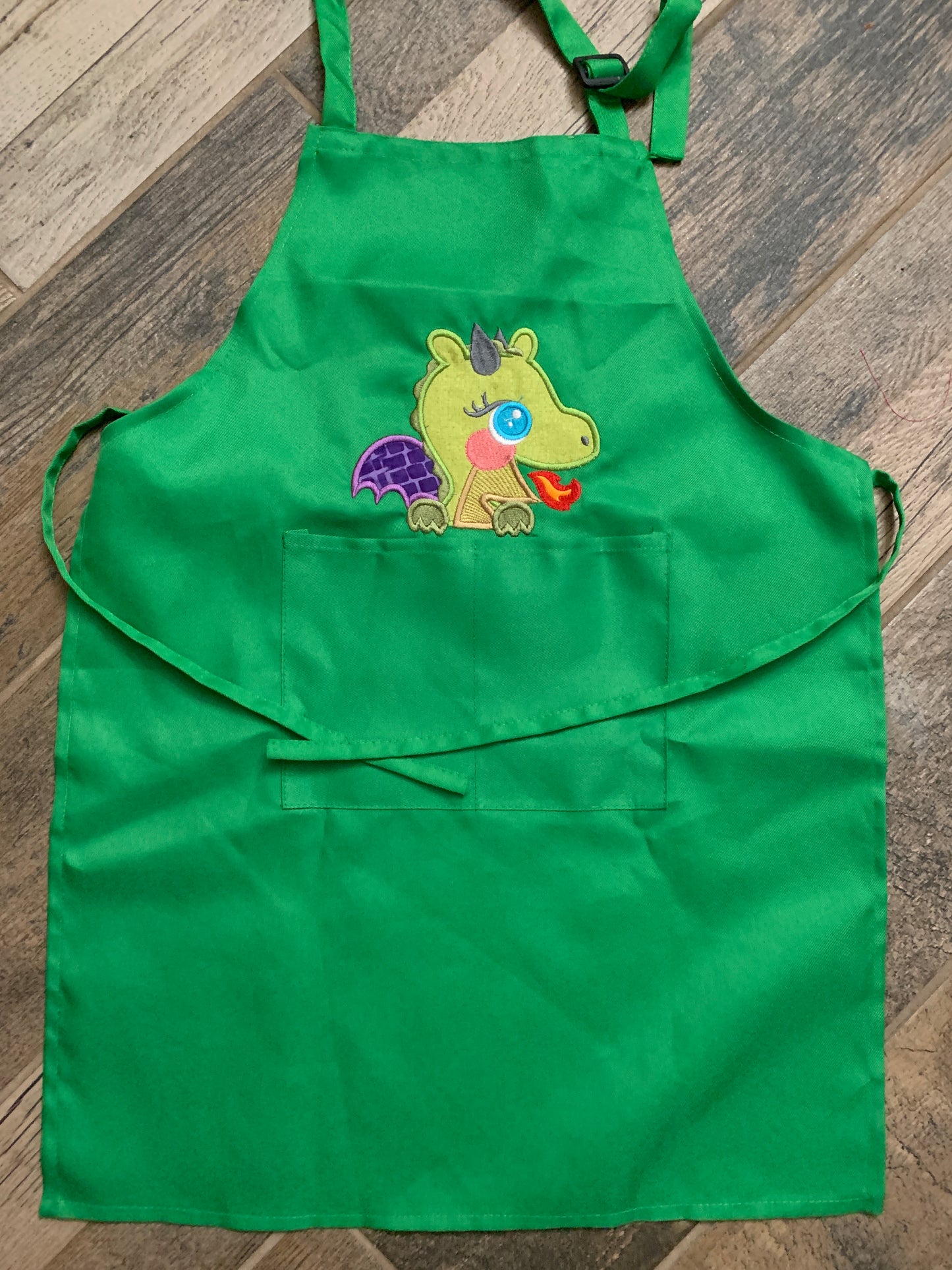 Children's Apron - Appliqued Dragon