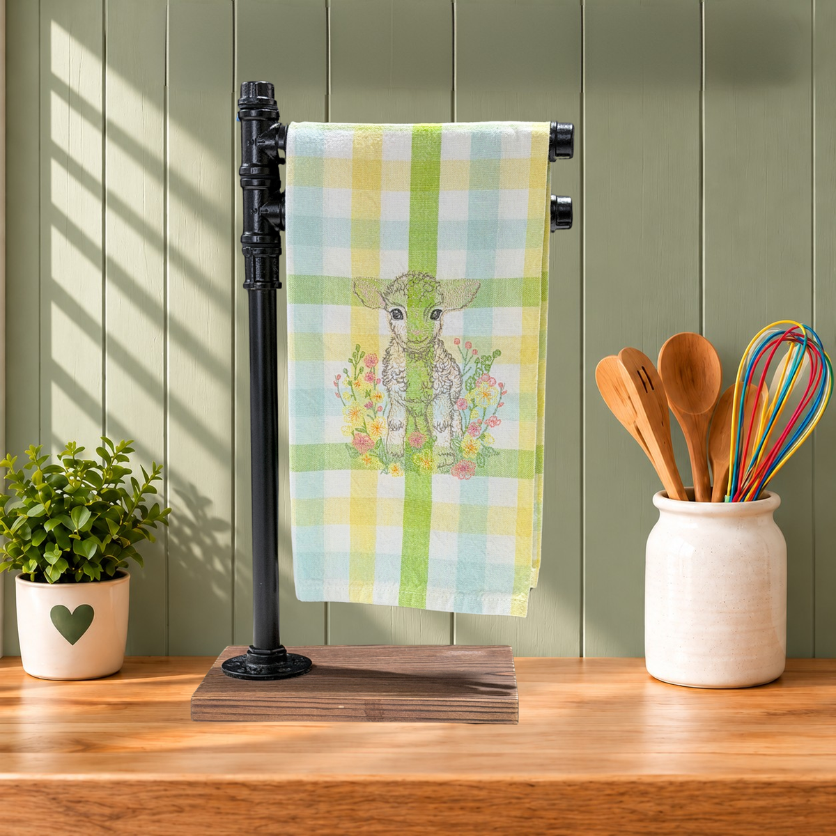 Easter Kitchen Towels | Embroidered Spring Designs