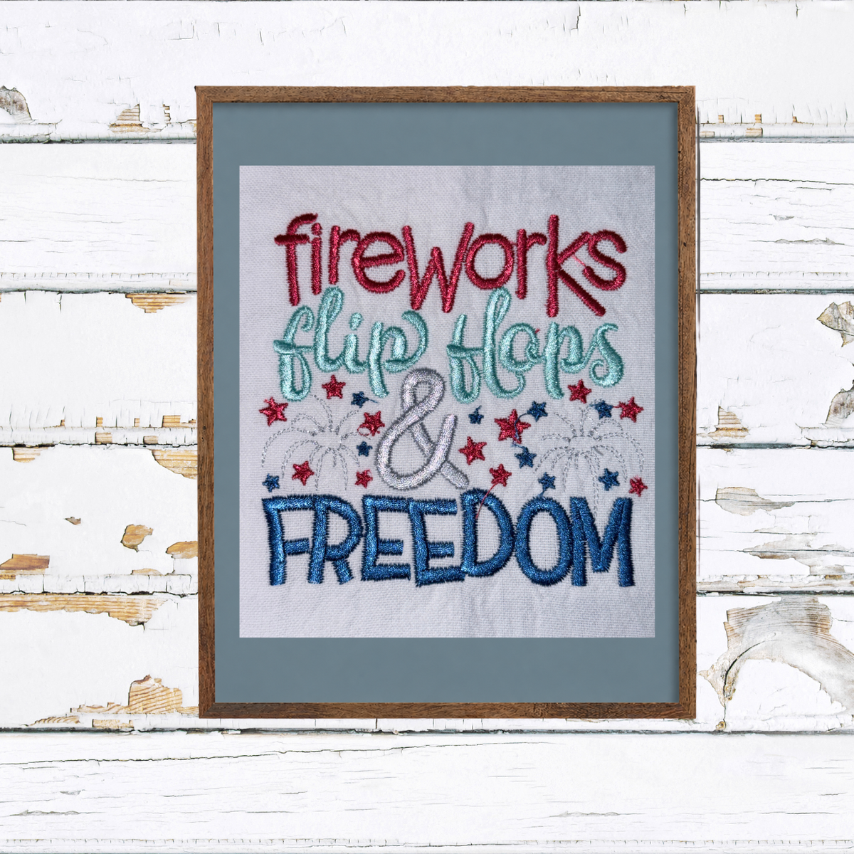 Patriotic Kitchen Towels | Fun Embroidered 4th of July Designs