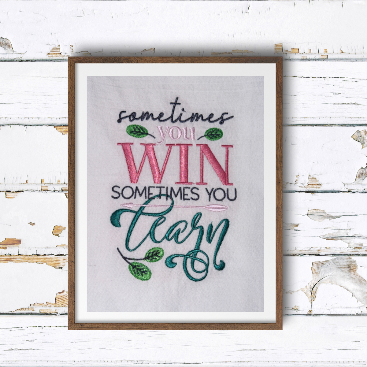 Inspirational Flour Sack Kitchen Towels | Embroidered Sayings