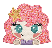 Fantastic Mermaid Princess Apron - Applique