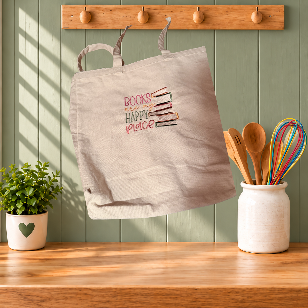 Books are My Happy Place - Canvas Tote