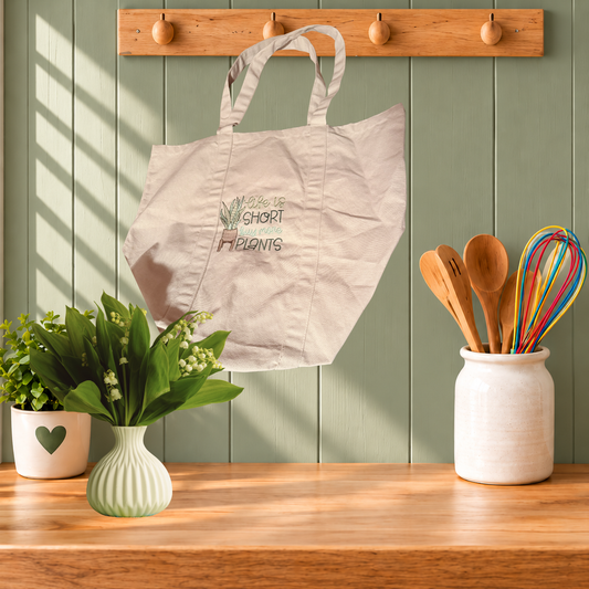 Life is Short - Canvas Tote